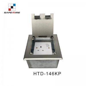 Safewire HTD-146KP-86 Service outlet box TUV CE certificated access floor boxes concrete floor boxes EV charging station