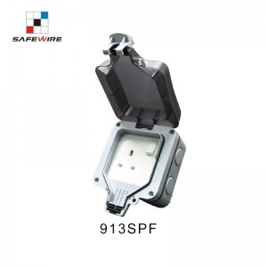 Safewire 913SPF Switch socket IP66 waterproof box floor mounted socket EV charging station