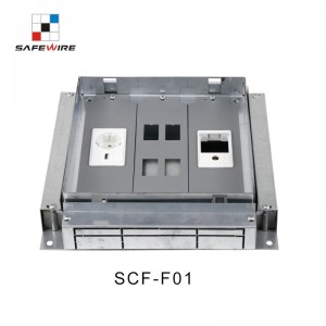 Safewire SCF-F01 TUV CE certificated access floor boxes cavity floor boxes EV charging station