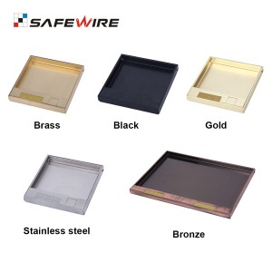 Safewire HTD-120B-K/KP Raised screed concrete carpet floor boxes floor socket hatches floor box