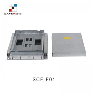 Safewire SCF-F01 TUV CE certificated access floor boxes cavity floor boxes EV charging station