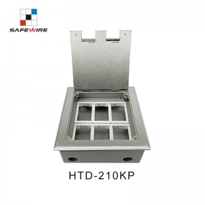 Safewire HTD-210KP Concrete floor boxes Cavity floor boxes underfloor bottom boxes EV charging station