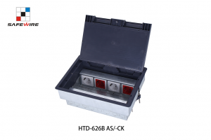 Safewire HTD-626B AS/-CK TUV CE certificated access floor boxes cavity floor boxes EV charging station