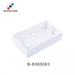 Safewire B-8080063 86*146*35mm PVC Flame Retardant Bottom Box