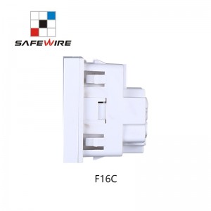 Safewire F16C 45*45mm PC Module POP UP French Socket Outlet / POP UP French Electrical Outlet