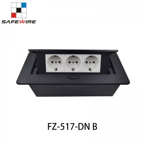 Safewire FZ-517DN-B Raised screed concrete carpet desktop boxes desktop socket hatches desktop box