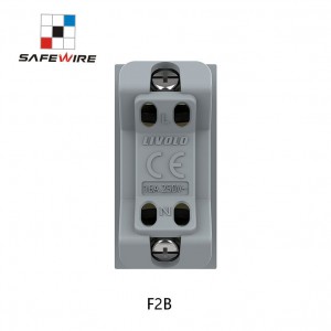 Safewire F2B 15000 Pull out Plug Number 2 Pin Socket 10A PC Plastic