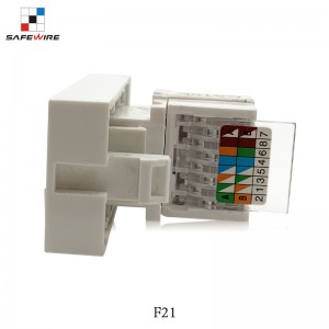 Safewire F21 22.5*45mm Cat5e Socket Cat5e Module RJ45 Socket