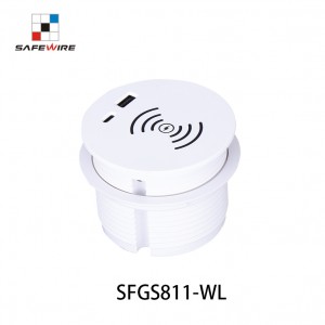 Safewire SFGS811-WL Small Flush Mounting Socket/Kitchen Grommets/Output Electrical Outlet