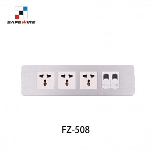 Safewire FZ-508 Aluminium alloy Counter top outlet Stainless socket