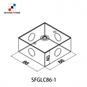 Safewire SFGLC86-1 Under Table Power PDU L/Conference Table Connectivity Box/Office Socket