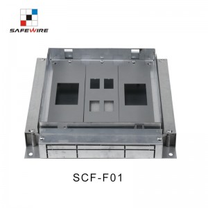 Safewire SCF-F01 TUV CE certificated access floor boxes cavity floor boxes EV charging station