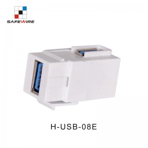 Safewire H-USB-08E 90 Degree ABS USB3.0A/USB3.0A