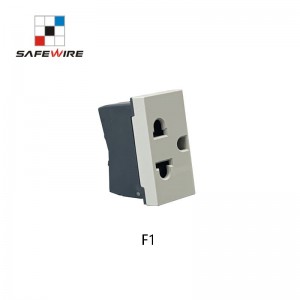 Safewire F1 22.5*45mm Euro American Power Socket/Plug Socket/Power Outlet