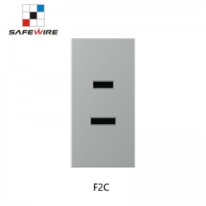 Safewire F2C 15000 Pull out Plug Number 2 Pin Socket 15A PC Plastic