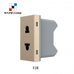 Safewire F2B 15000 Pull out Plug Number 2 Pin Socket 10A PC Plastic