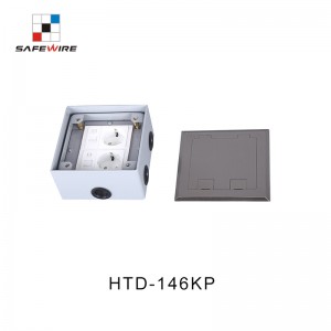 Safewire HTD-146KP Service outlet box access floor boxes concrete floor boxes TUV CE certificated EV charging station