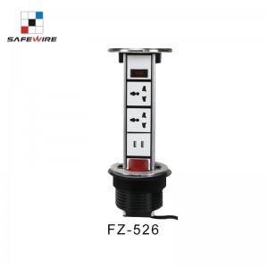 Safewire FZ-526-8 Vertical socket kitchen socket counter table socket