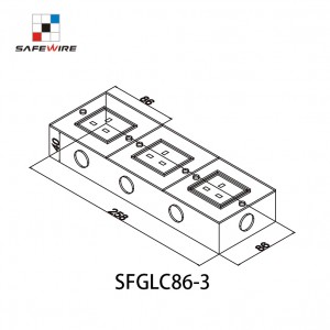 Safewir SFGLC86-3 Electric Socket for Cabinet Kitchen Furniture Lighting