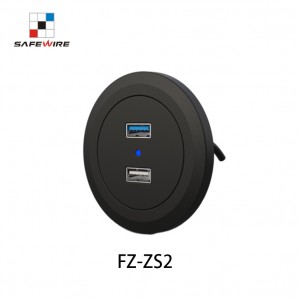 Safewire FZ-ZS2 Mount table socket charger with USB round