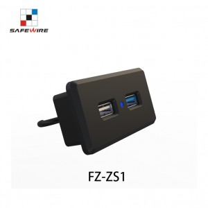 Safewire FZ-ZS1 Mount table socket charger with USB  square