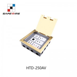 Safewire HTD-250AV Stainless floor box Power box Floor Receptacle EV charging station