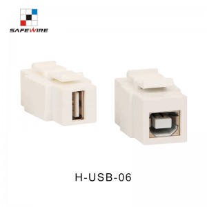 Safewire H-USB-06 180 Degree ABS USB2.0A/USB2.0b