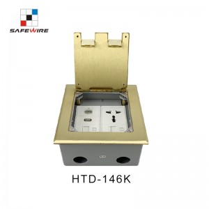 Safewire HTD-146KP Service outlet box access floor boxes concrete floor boxes TUV CE certificated EV charging station