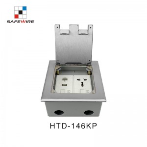 Safewire HTD-146KP Service outlet box access floor boxes concrete floor boxes TUV CE certificated EV charging station