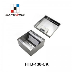 Safewire HTD-130-CK Underfloor bottom boxes TUV CE certificated access floor boxes floor socket outlet EV charging station